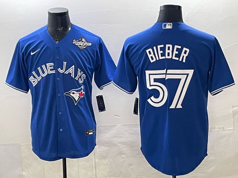 Men Toronto Blue Jays #57 Bieber Blue 2026 Nike Game MLB Jersey 004->toronto blue jays->MLB Jersey